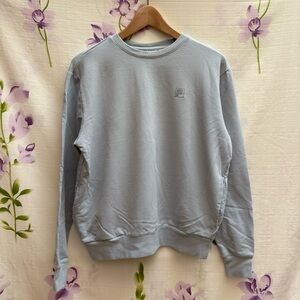 Fila Light Blue Logo Long Sleeve Crew Neck Sweatshirt